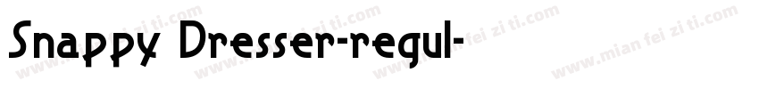 Snappy Dresser-regul字体转换